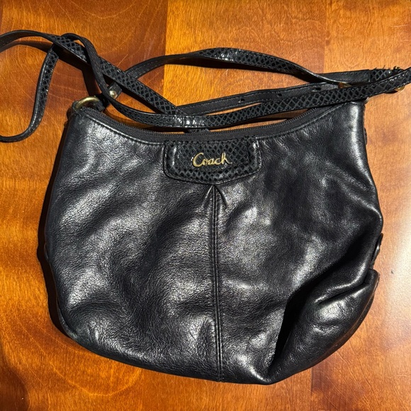 Coach Handbags - Coach Black Bag with Gold Accent